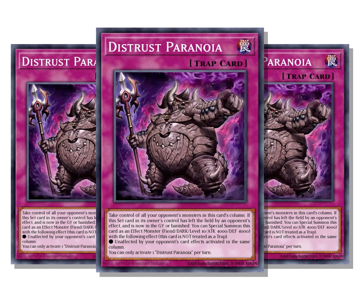 Distrust Paranoia Common x3
