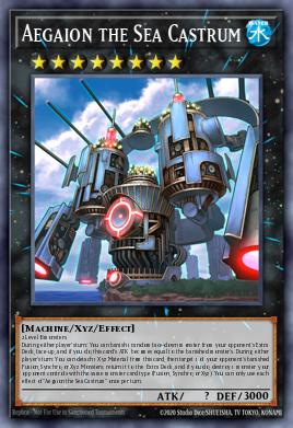 Aegaion the Sea Castrum - popular Yu-Gi-Oh! Xyz card