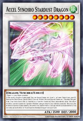 Accel Synchro Stardust Dragon - number 6 most played Synchro card