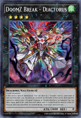DoomZ Break - Diactorus - number 7 most played Xyz card