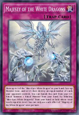 Majesty of the White Dragons - number 12 most played Trap card