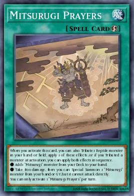Mitsurugi Prayers - popular Yu-Gi-Oh! Spell card