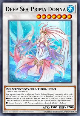 Deep Sea Prima Donna - number 15 most played Synchro card