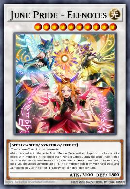 Elfnote June Pride - number 8 most played Synchro card