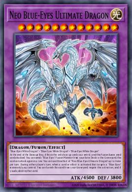 Neo Blue-Eyes Ultimate Dragon - popular Yu-Gi-Oh! Fusion card
