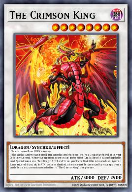 The Crimson King - popular Yu-Gi-Oh! Synchro card