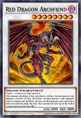 Red Dragon Archfiend - popular Yu-Gi-Oh! Synchro card