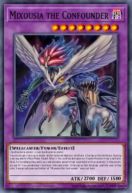 Mixousia the Confounder - popular Yu-Gi-Oh! Fusion card